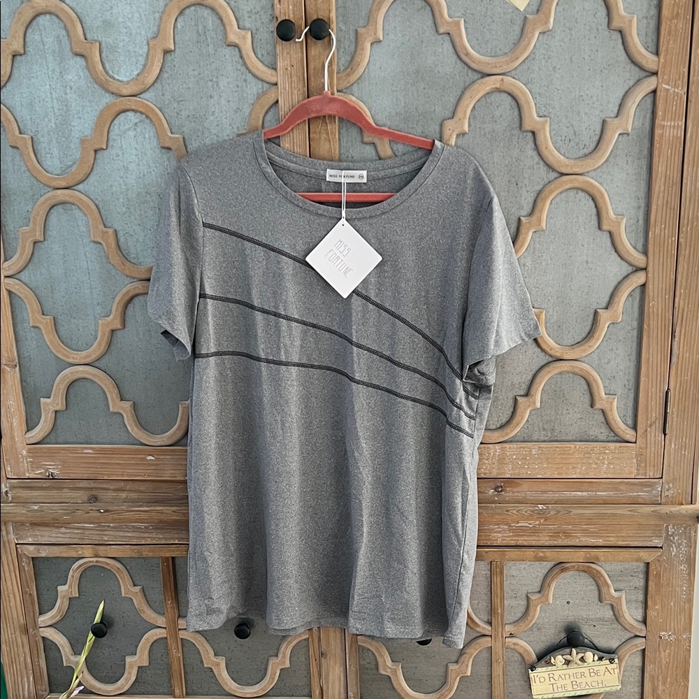Gray Short Sleeve T-Shirt